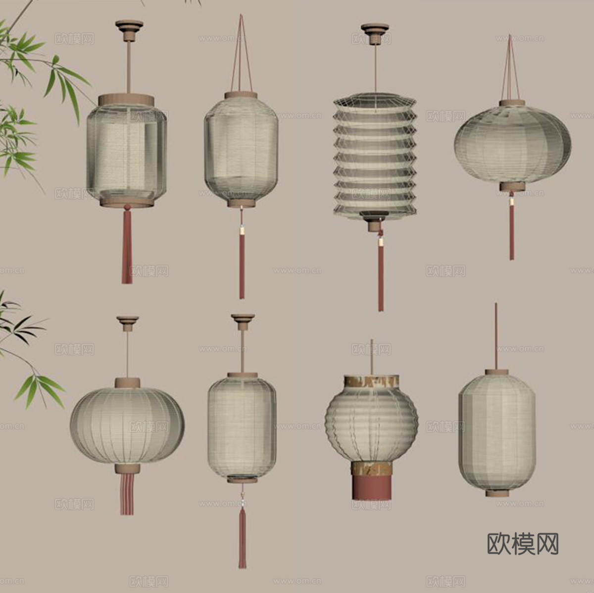灯笼su模型