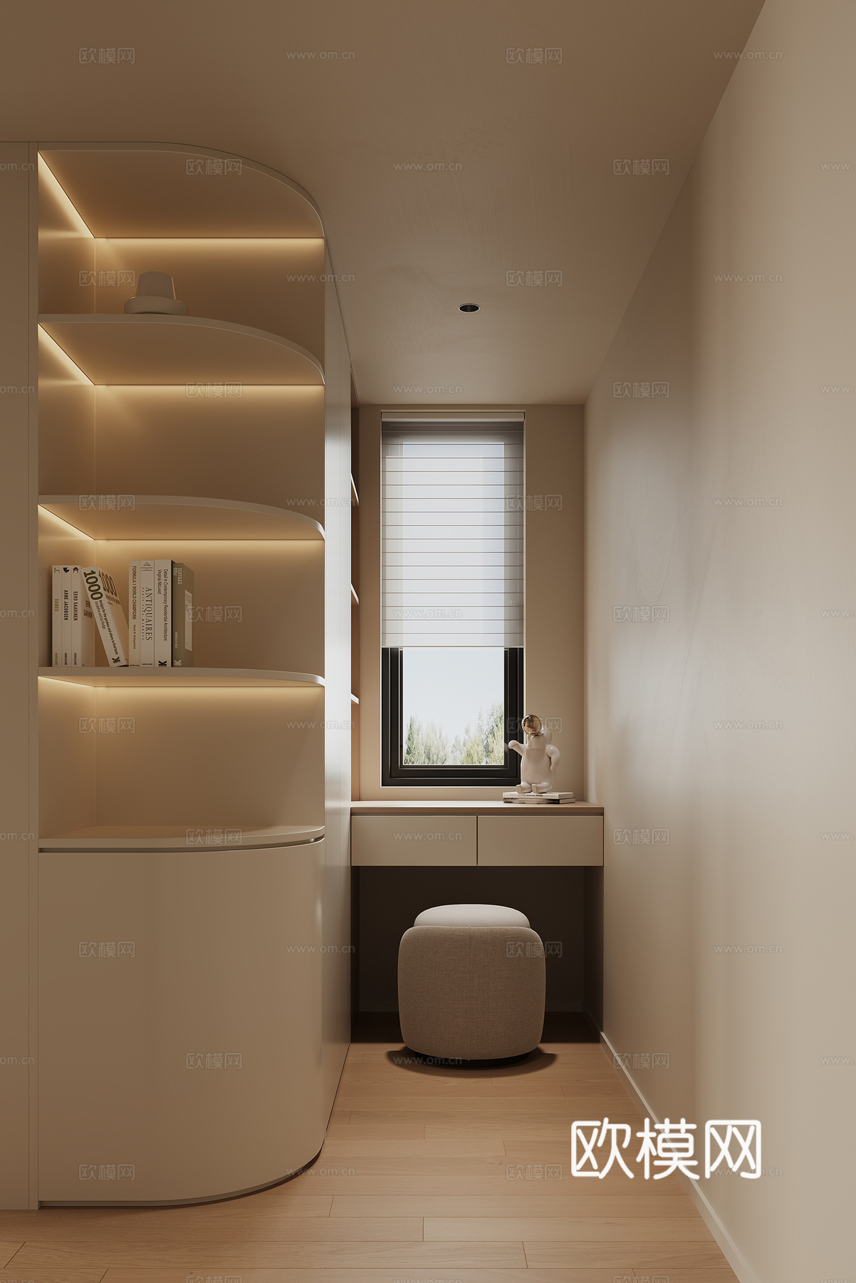 现代衣帽间3d模型下载