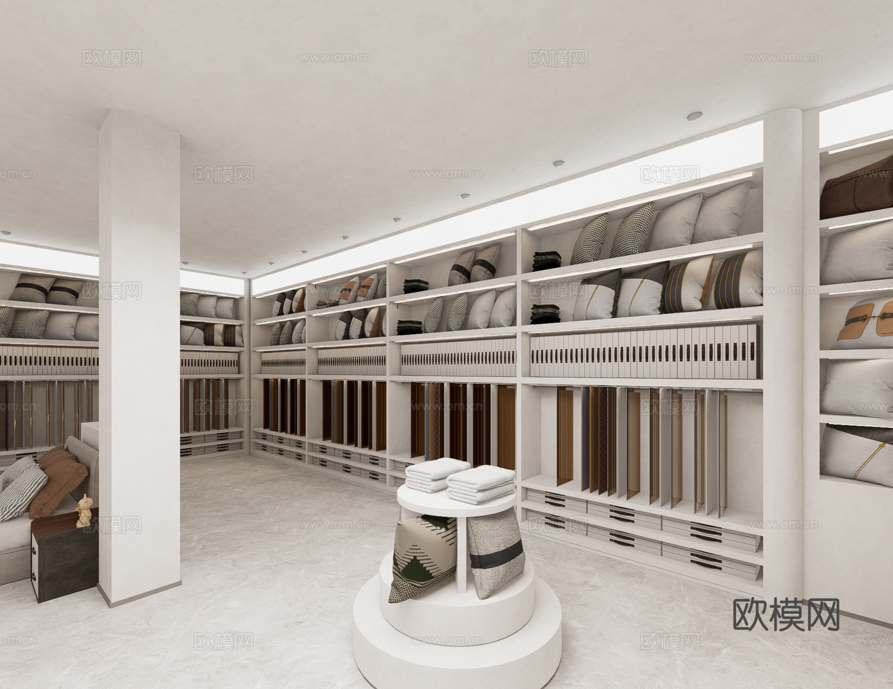 现代家纺店室内设计su模型下载（渲染图5）