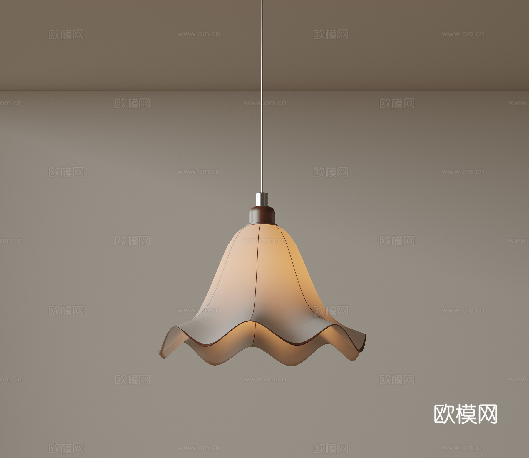 现代中古风吊灯 极简奶油风吊灯 北欧简约吊灯 餐厅吊灯 卧室su模型