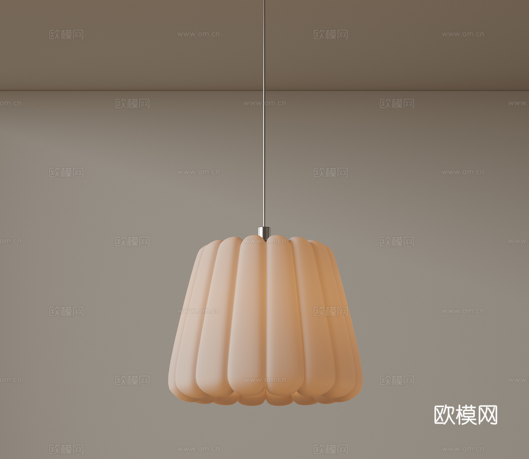 现代中古风吊灯 极简奶油风吊灯 北欧简约吊灯 餐厅吊灯 卧室su模型