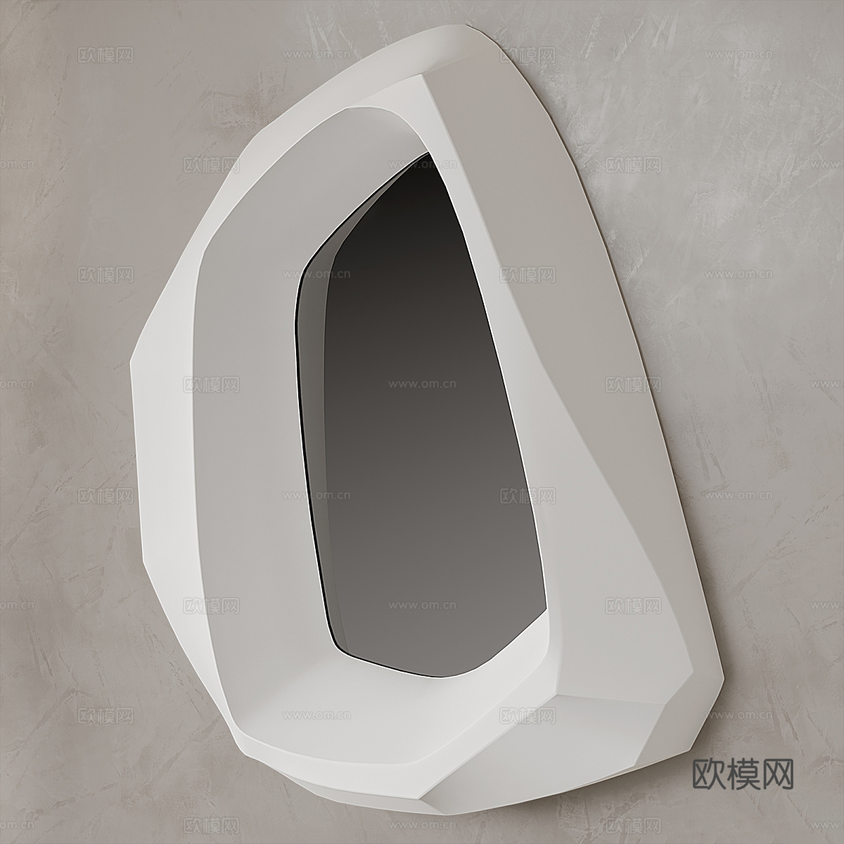现代意式极简装饰镜子3d模型