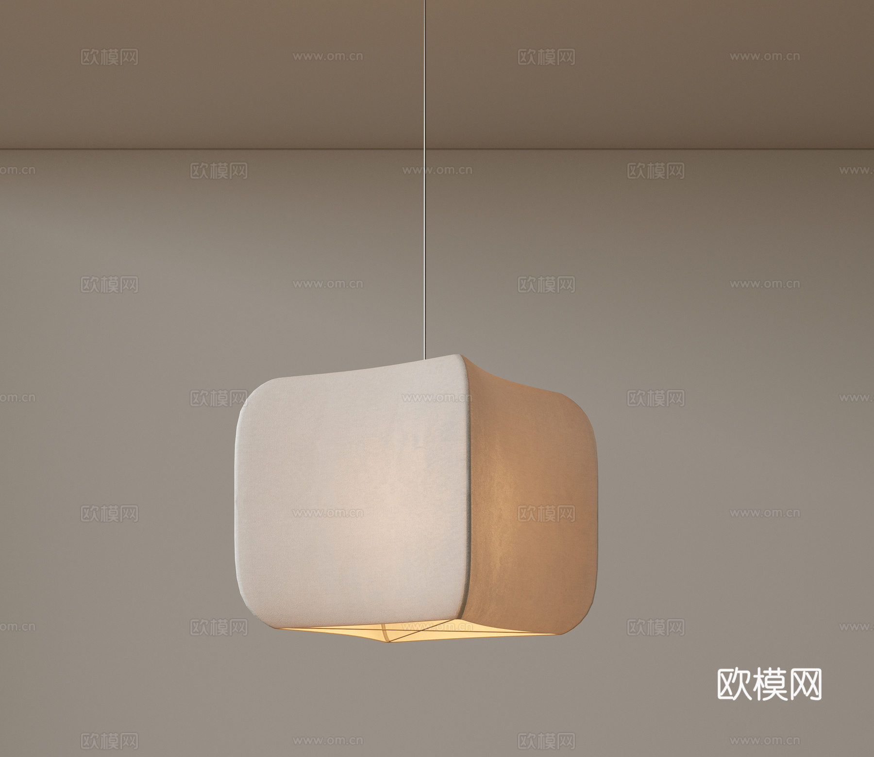 现代中古风吊灯 极简奶油风吊灯 北欧简约吊灯 餐厅吊灯 卧室su模型