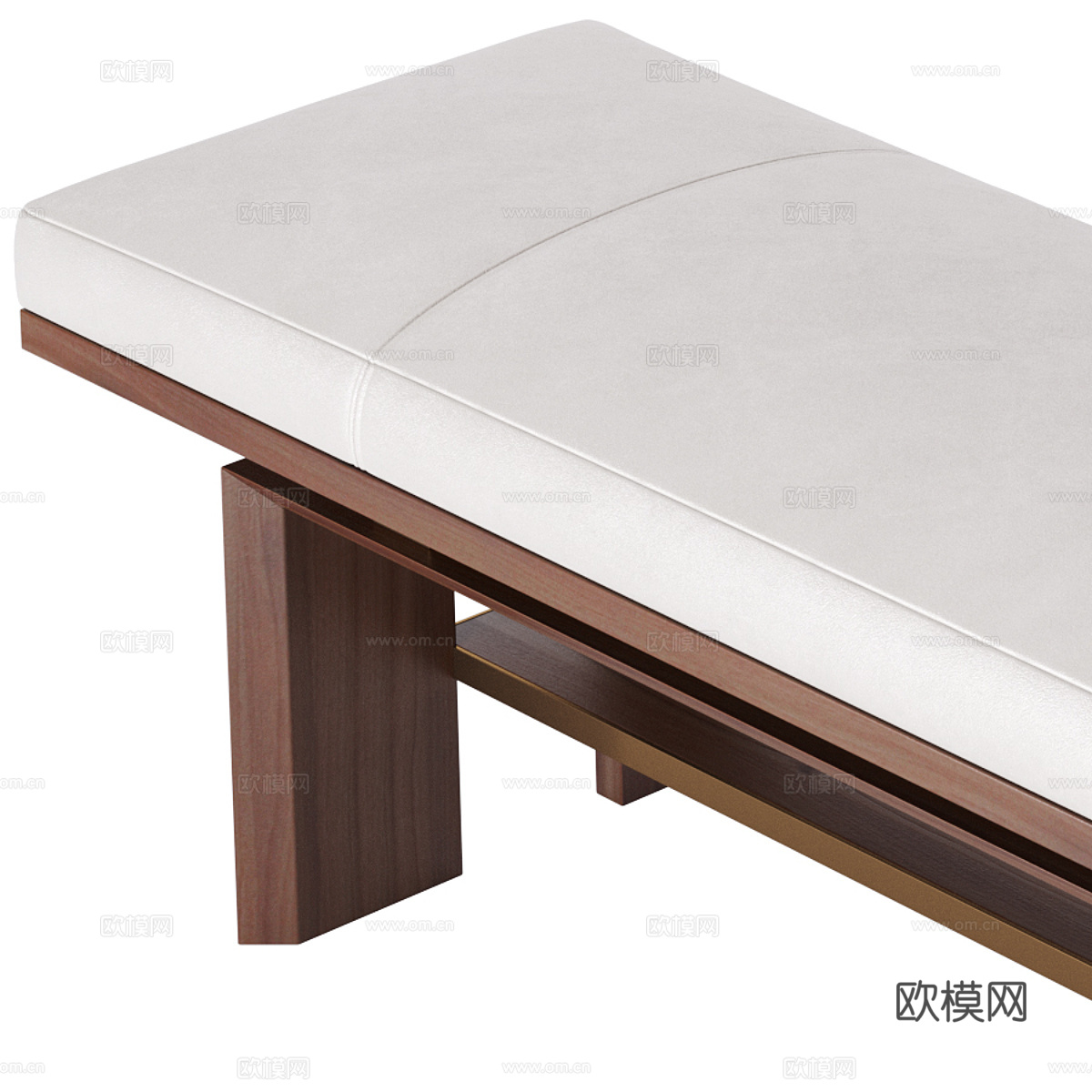 新中式长凳 条凳 床尾凳3d模型