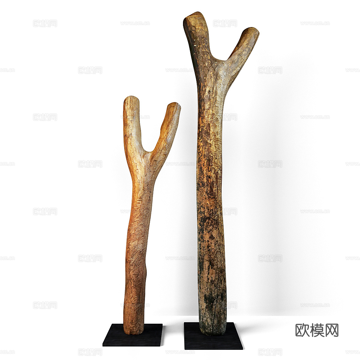 新中式侘寂木制装饰3d模型