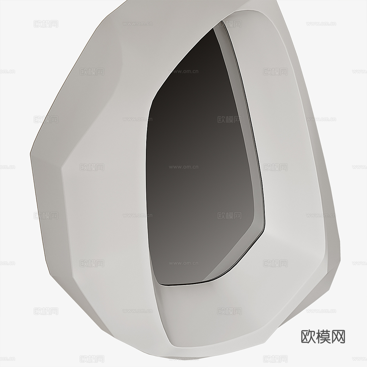 现代意式极简装饰镜子3d模型