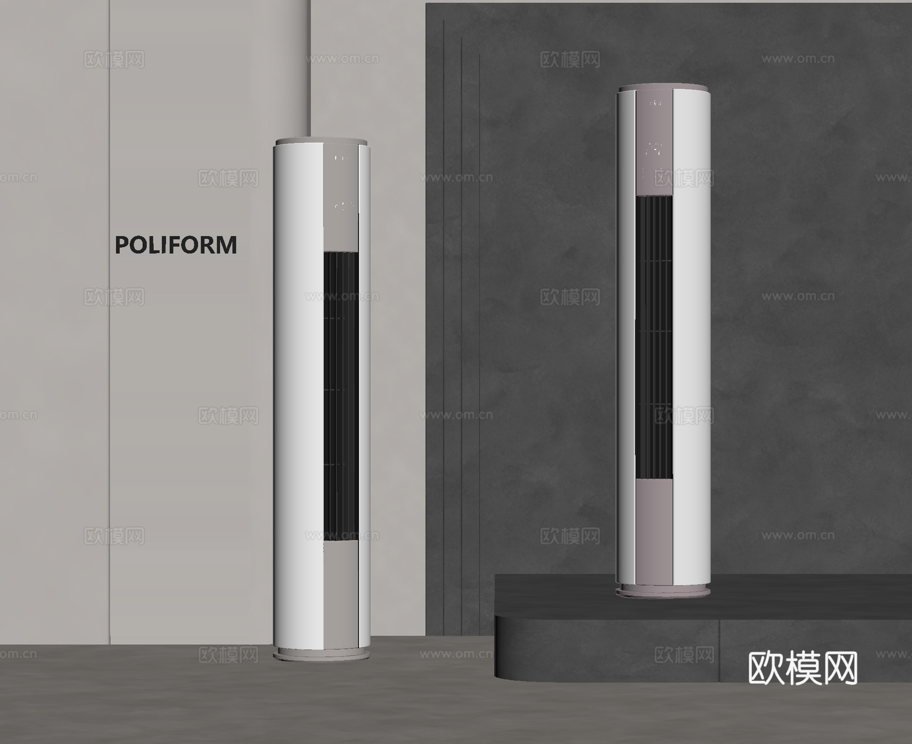 立式空调su模型
