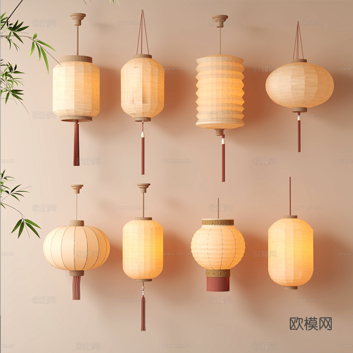灯笼su模型