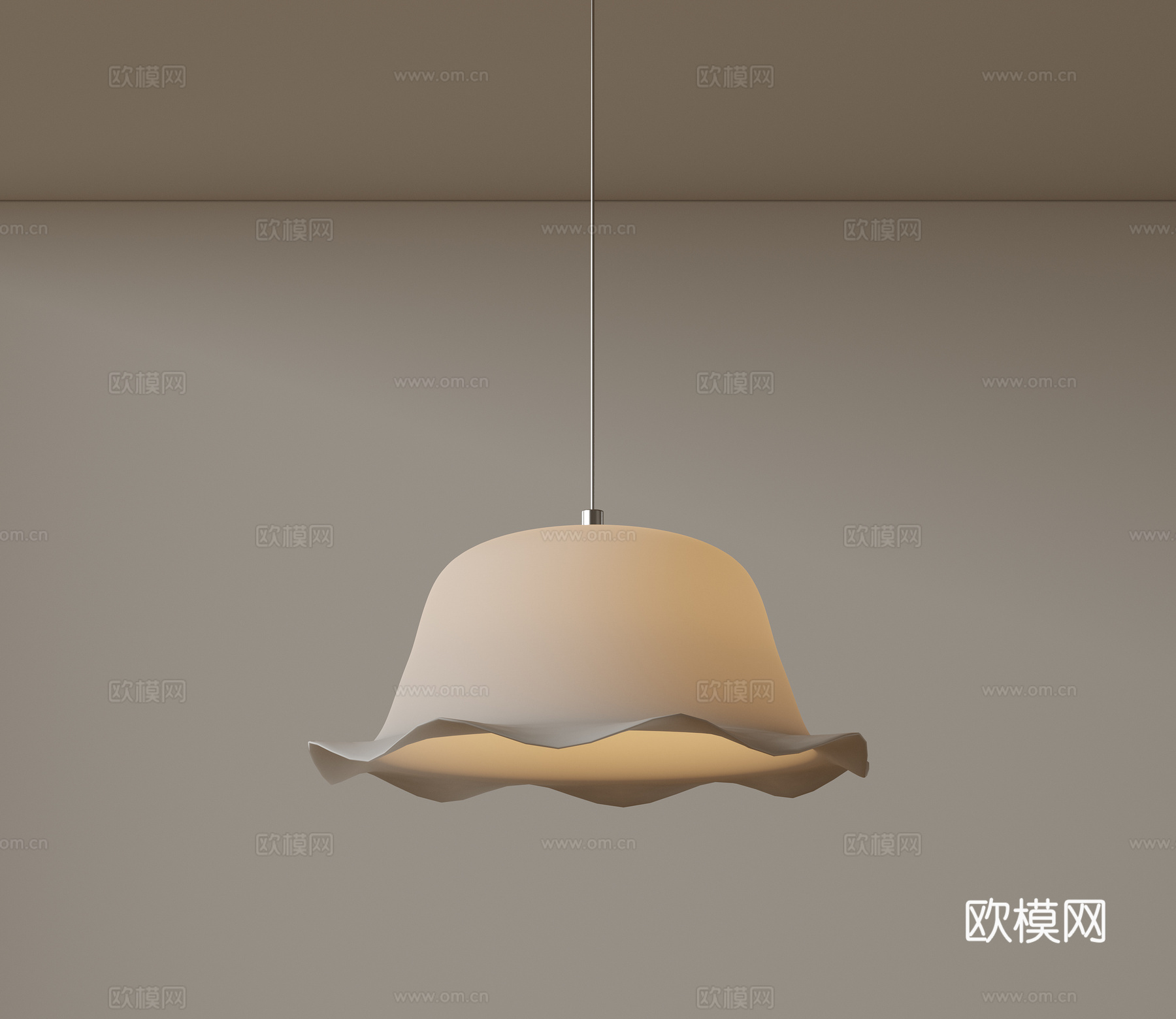 现代中古风吊灯 极简奶油风吊灯 北欧简约吊灯 餐厅吊灯 卧室su模型