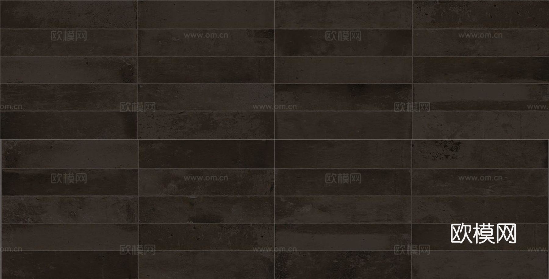 中古风棕色渐变条形小花砖