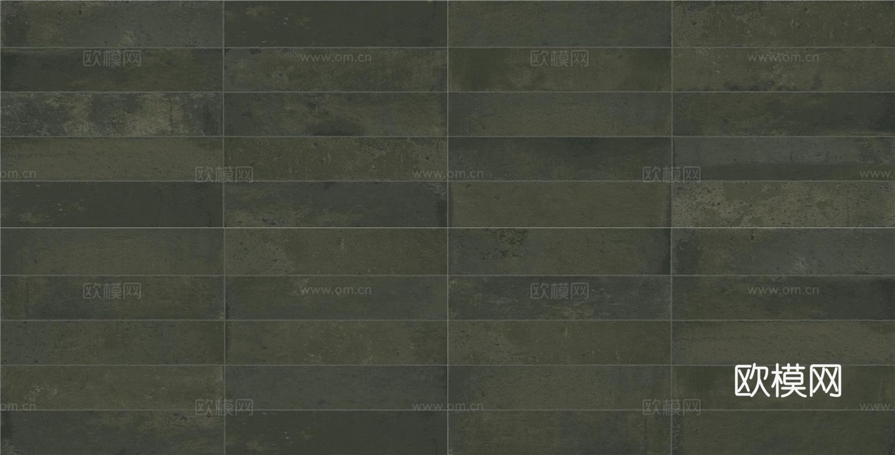 墨绿色初秋条形小花砖
