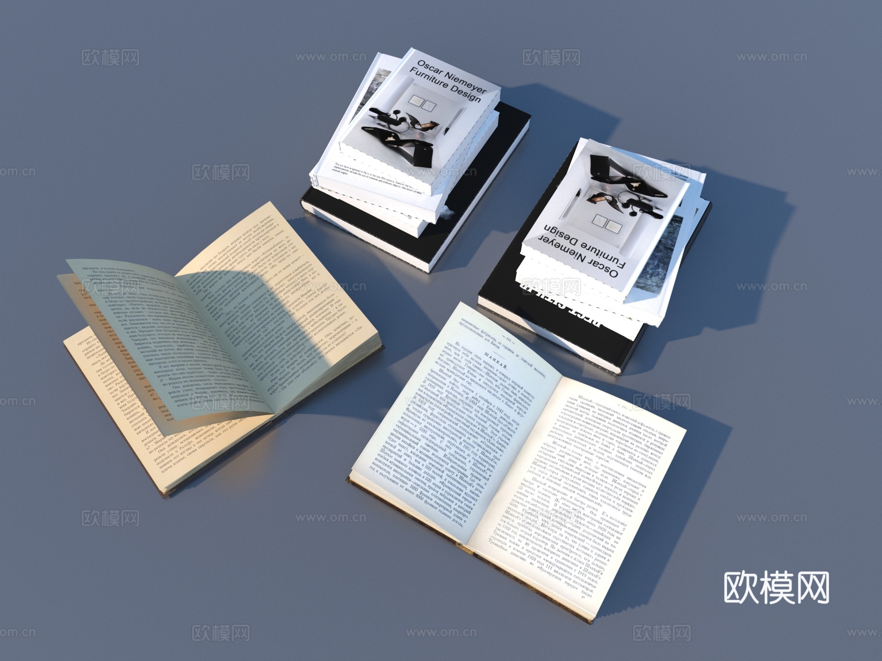书 书籍 笔记本 名著小说 杂志 书刊3d模型