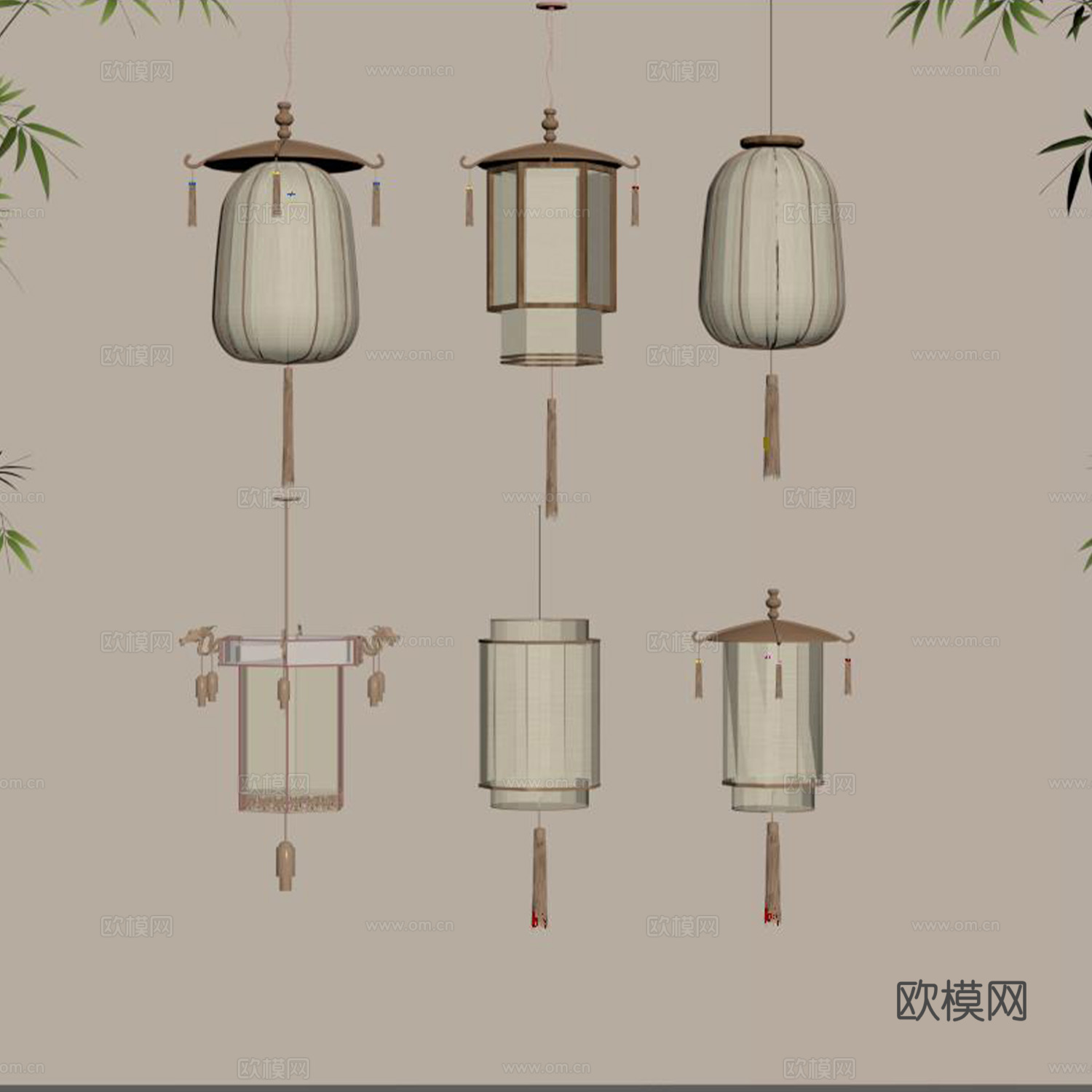 灯笼su模型