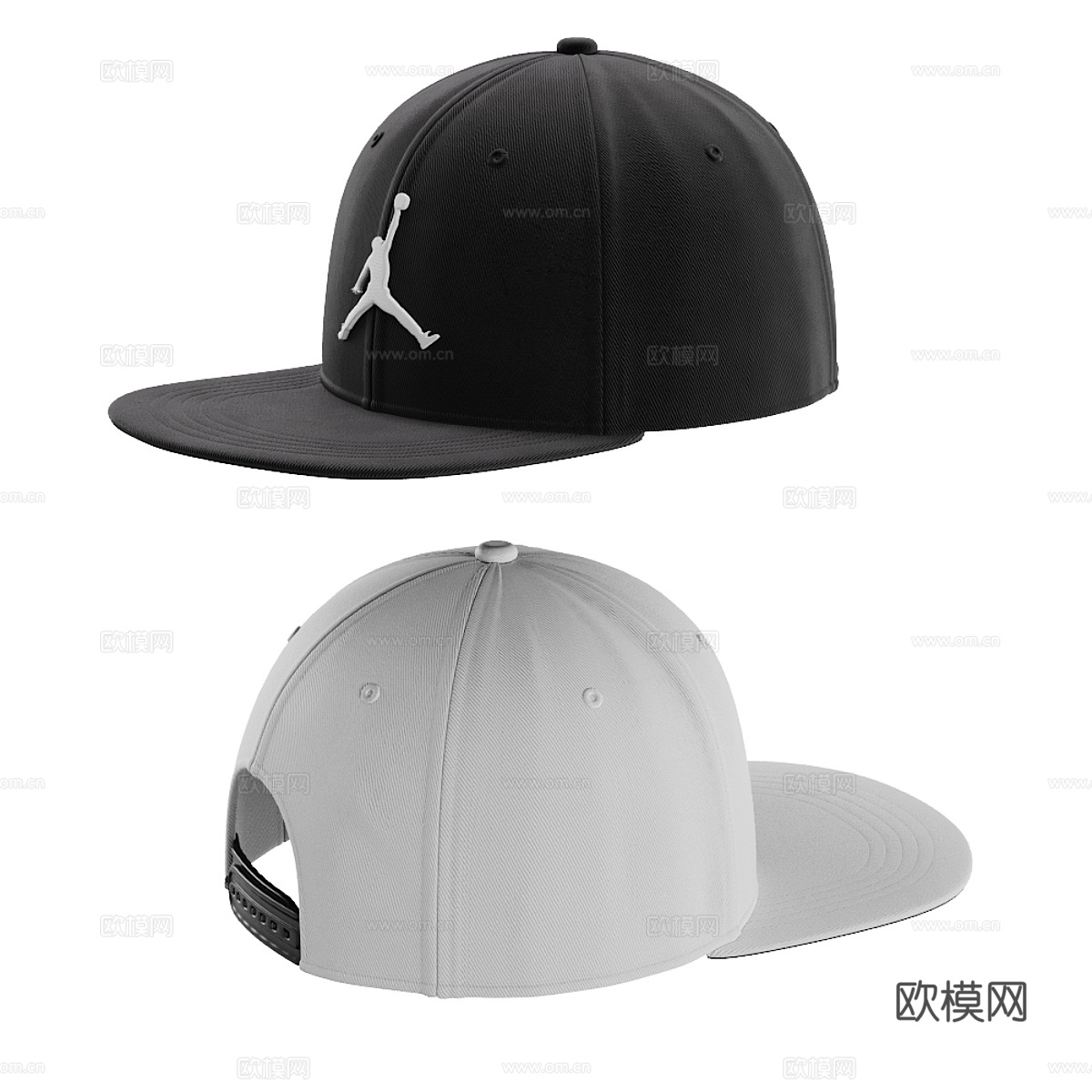 Jordan 棒球帽3d模型
