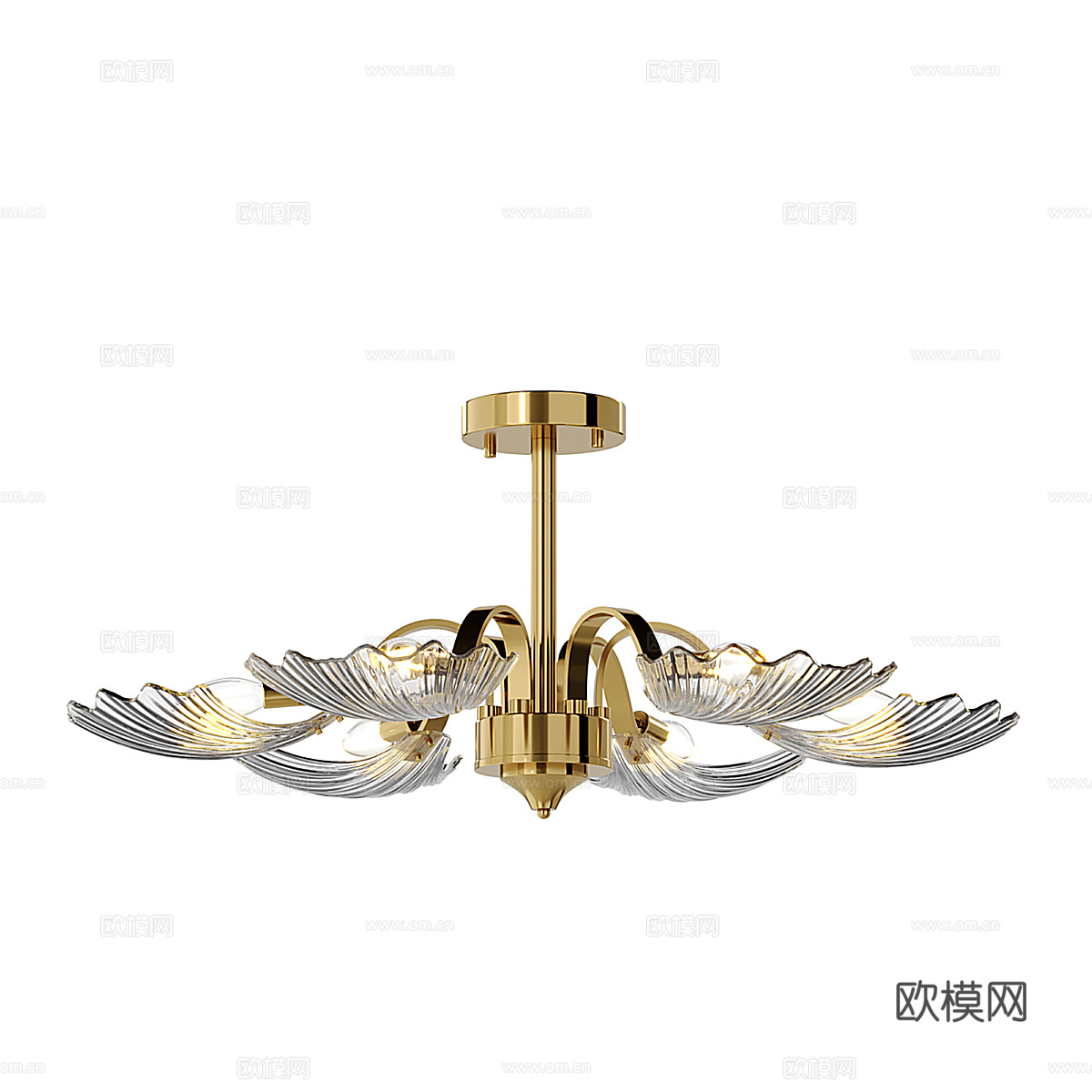 现代简约轻奢吊灯 吊灯 简约吊灯 客厅吊灯 灯3d模型