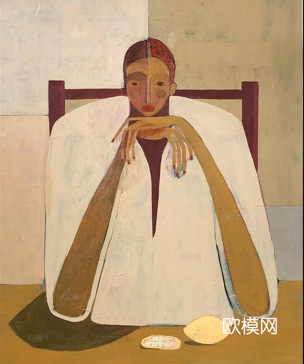 中古风挂画 油画 艺术挂画