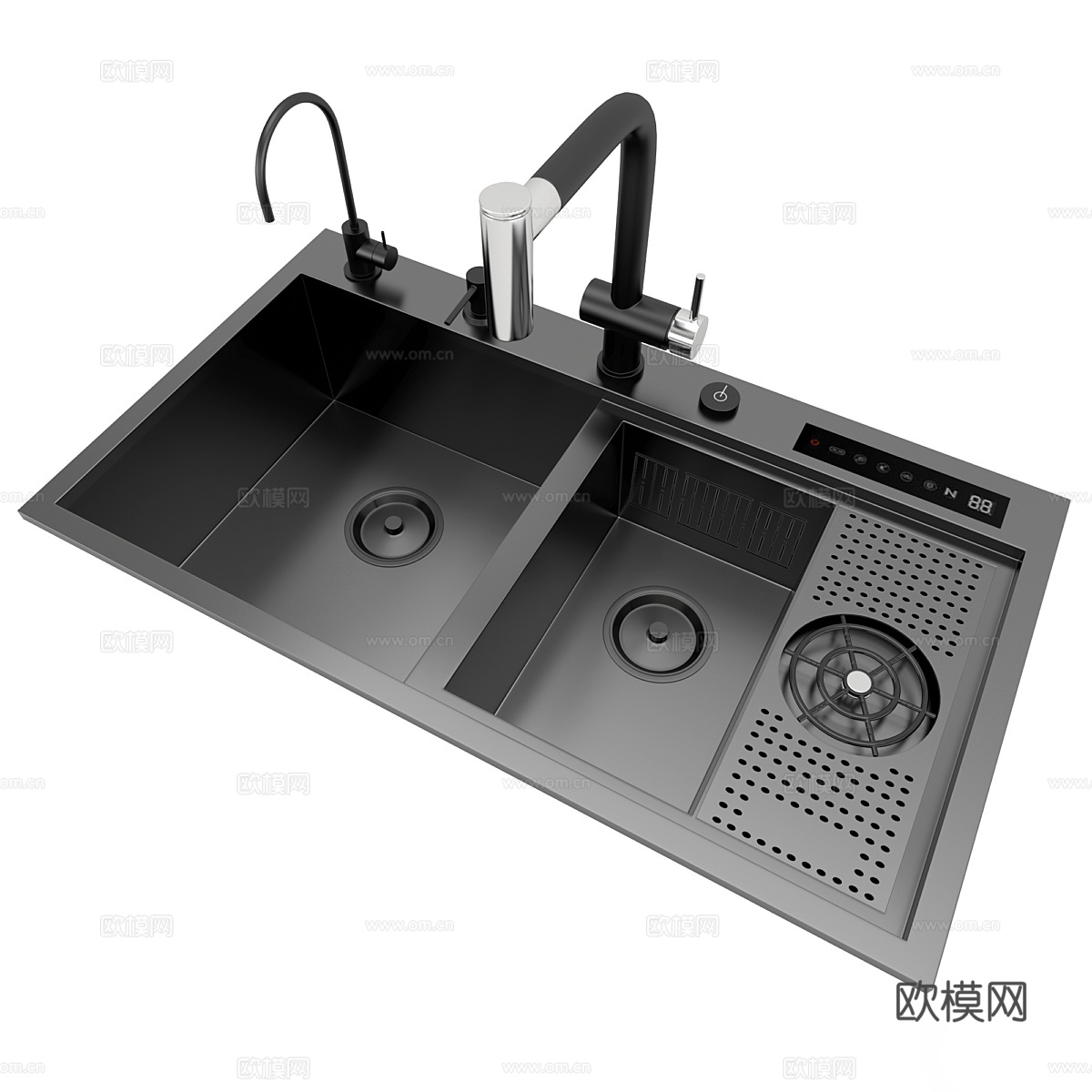 简约水龙头 简约水槽 洗菜盆 洗菜池 洗手盆 厨房水槽 厨房3d模型