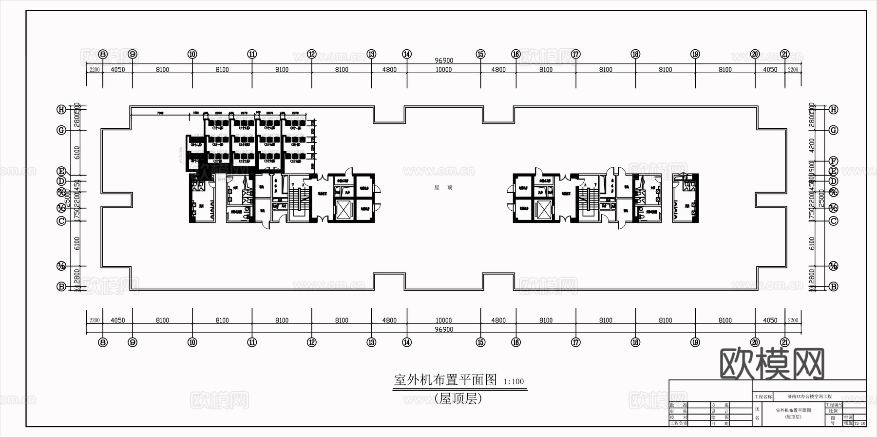 42层办公楼空调图cad施工图下载（渲染图5）