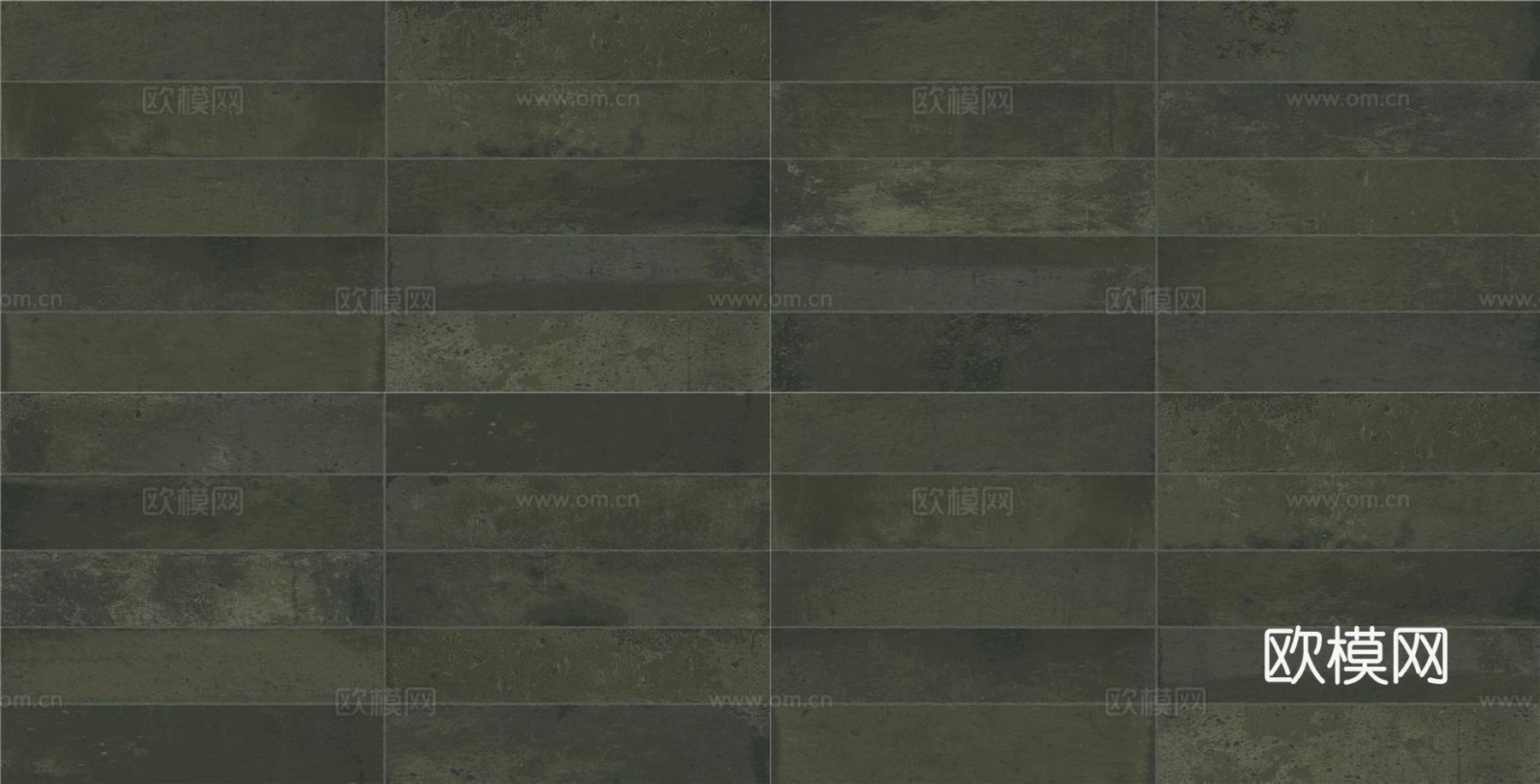 墨绿色初秋条形小花砖