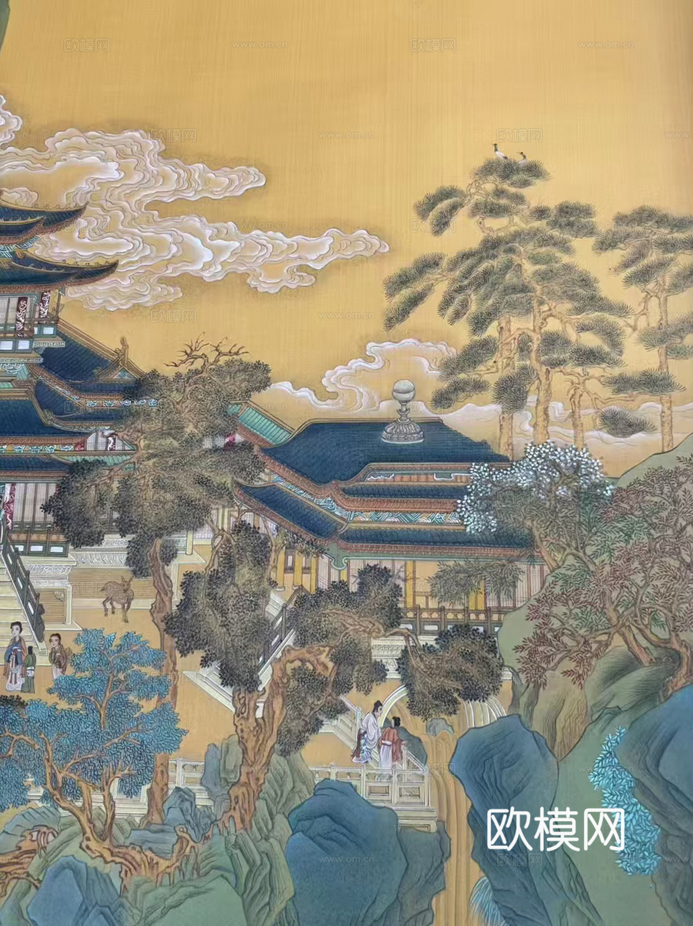 中式建筑装饰画