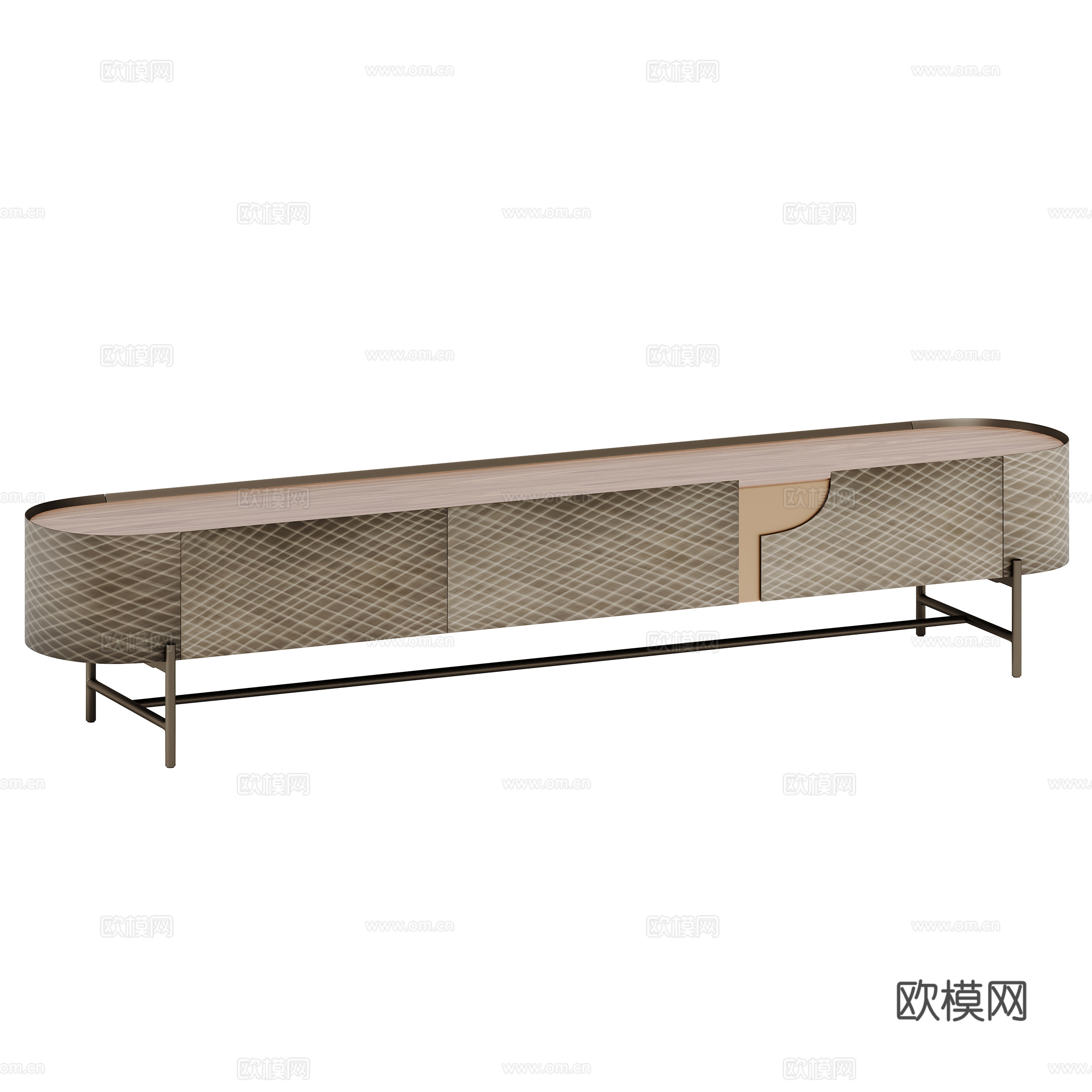 现代轻奢电视柜3d模型