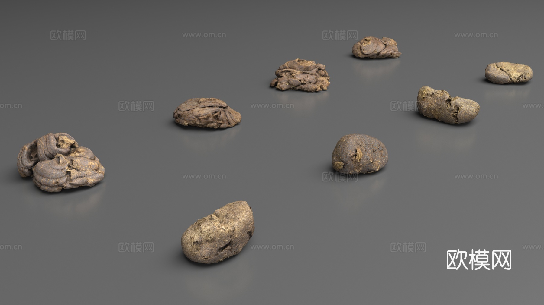牛粪3d模型