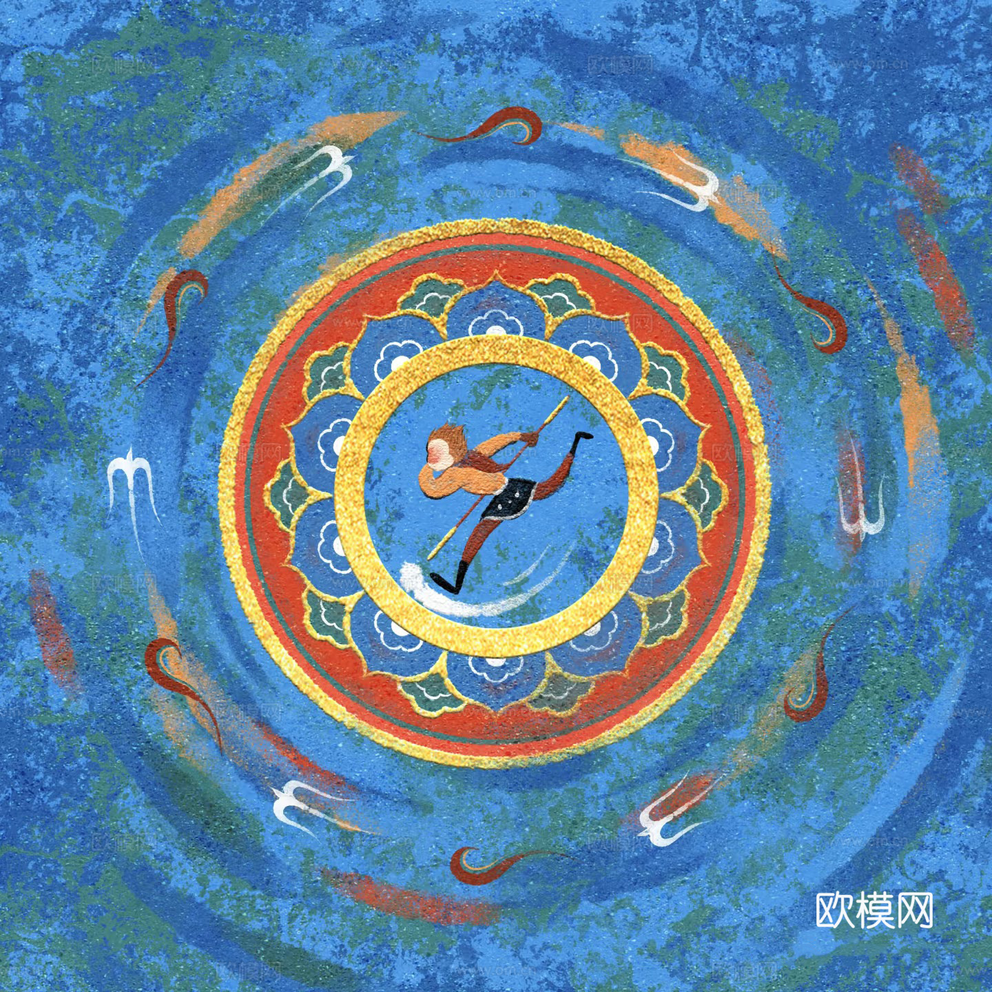 悟空肌理装饰画