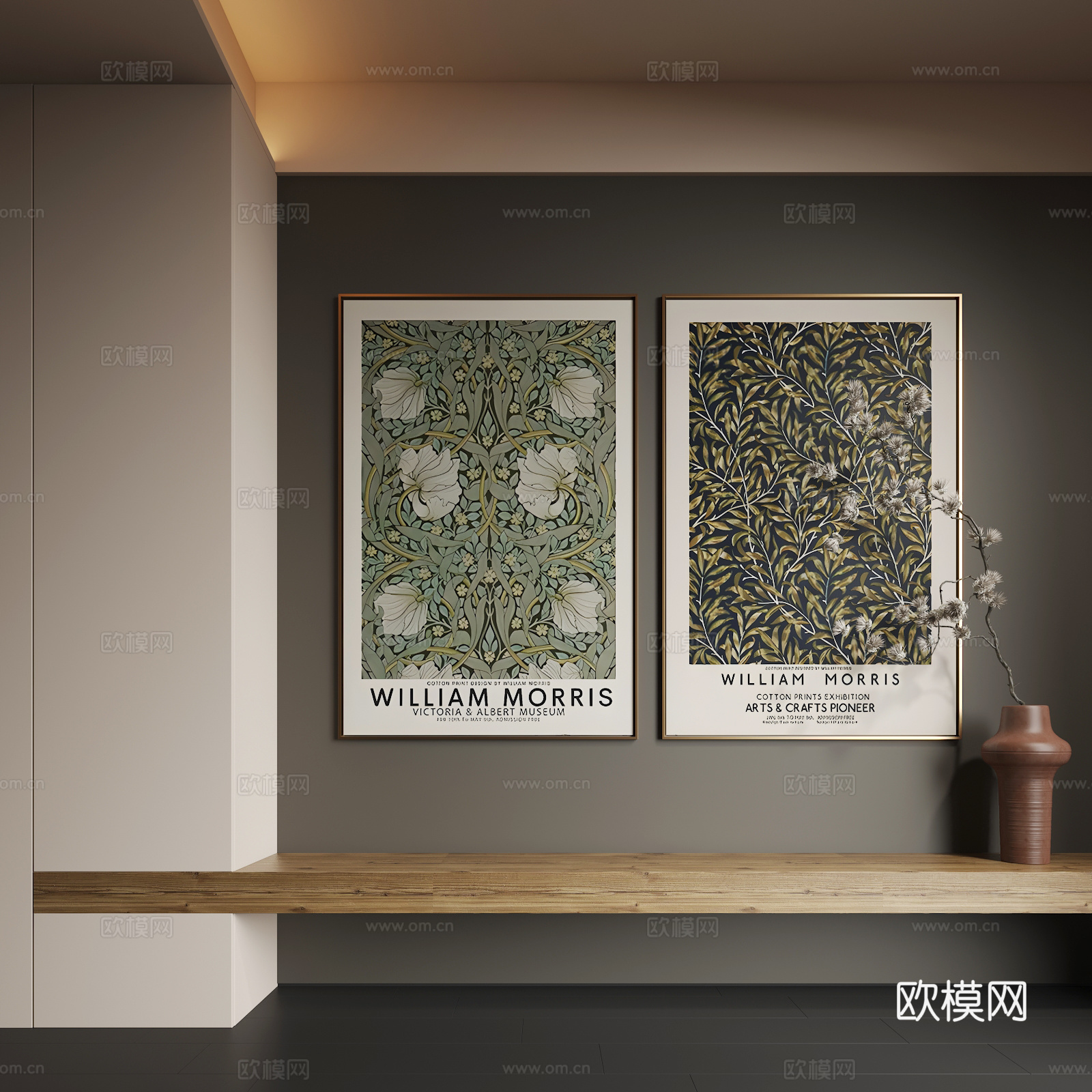 现代挂画 现代抽象挂画 现代组合画 现代意式挂画 现代轻奢挂3d模型