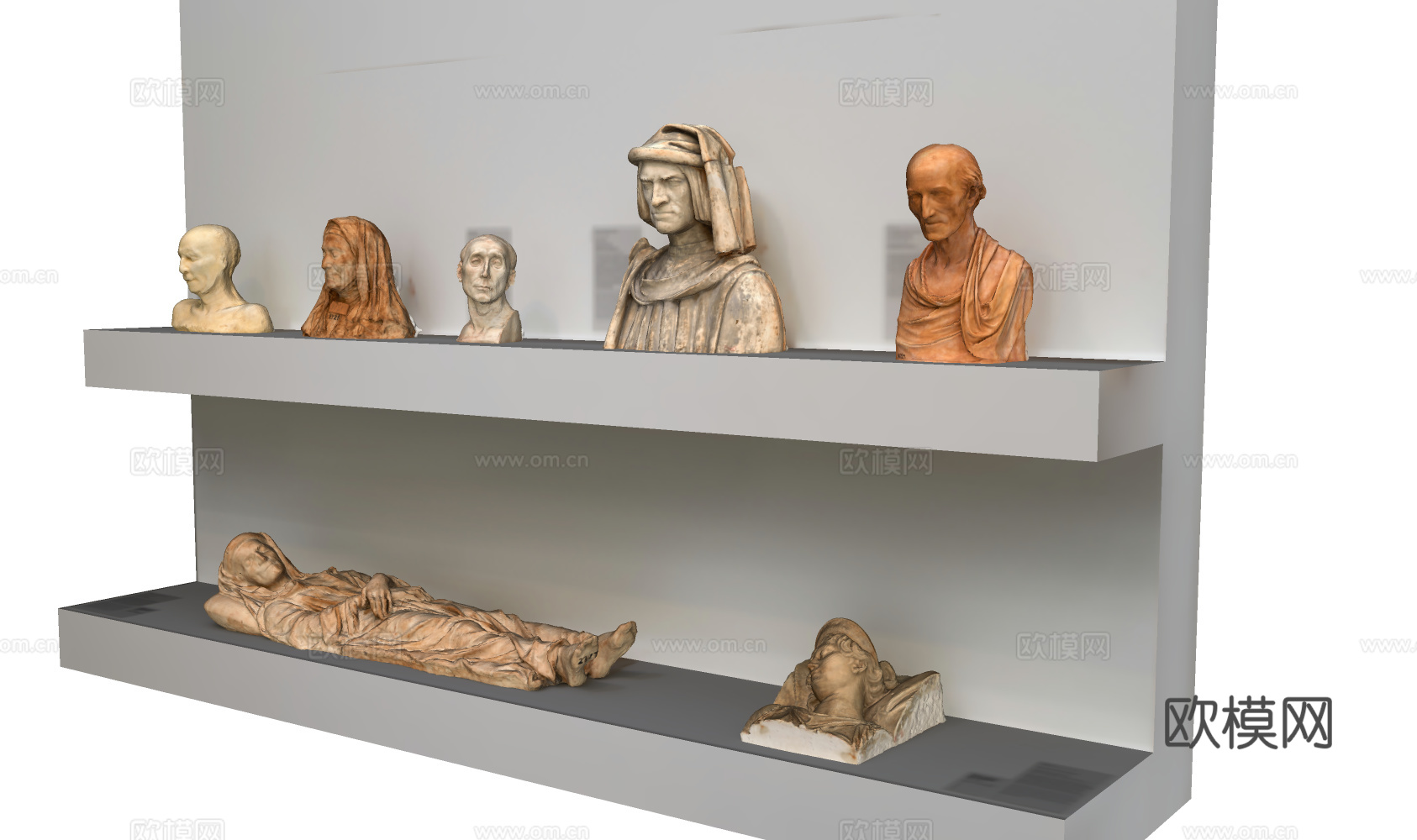现代欧式展台 艺术品展台 欧式古董展台 欧式文物展示 艺术雕su模型