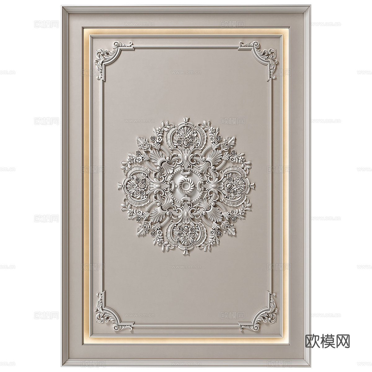 法式天花吊顶3d模型