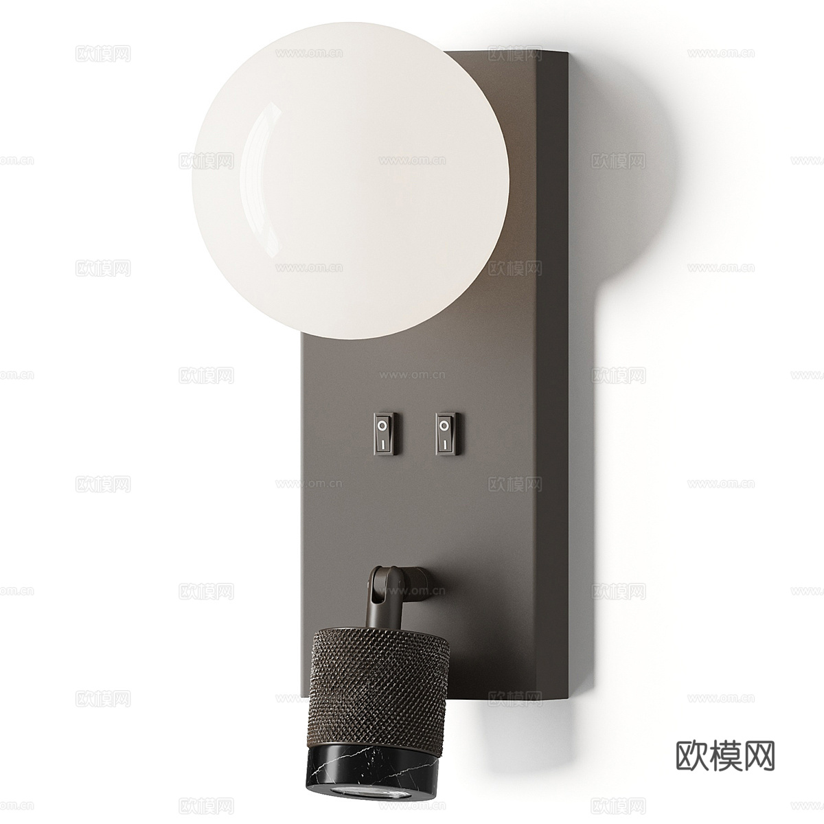 现代极简装饰壁灯3d模型