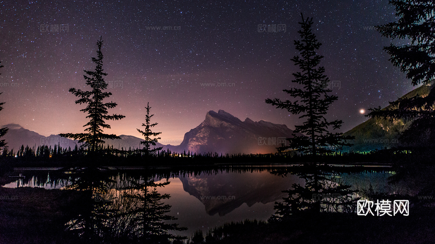 湖星空风景