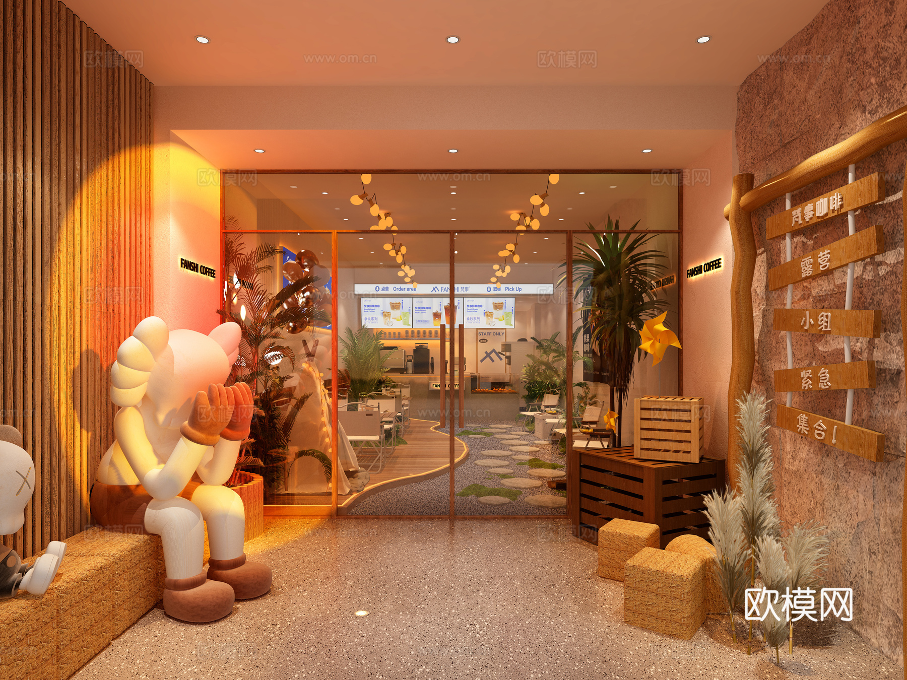 现代咖啡店3d模型