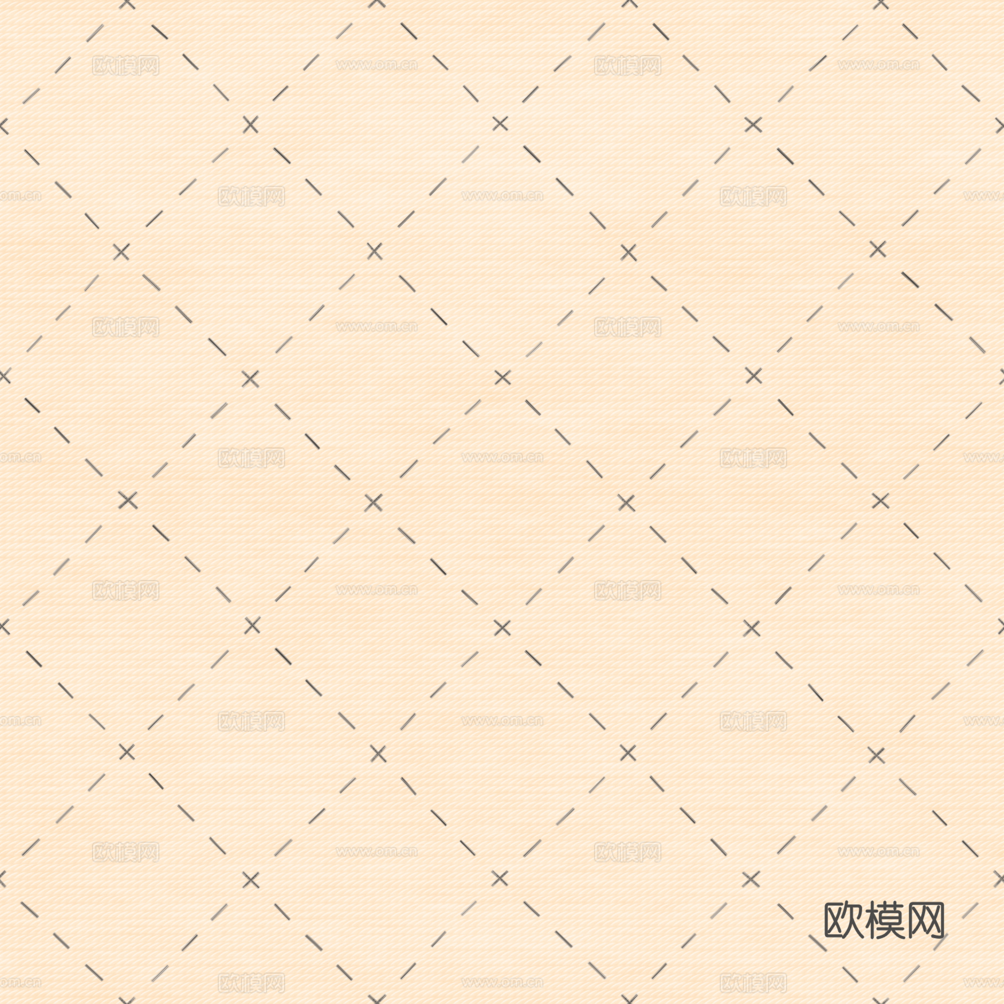米黄色菱格地毯