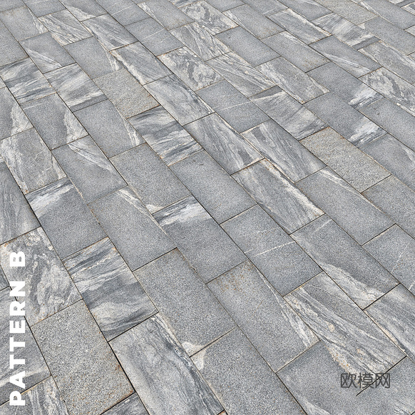 花岗岩铺路石3d模型下载(渲染图3)