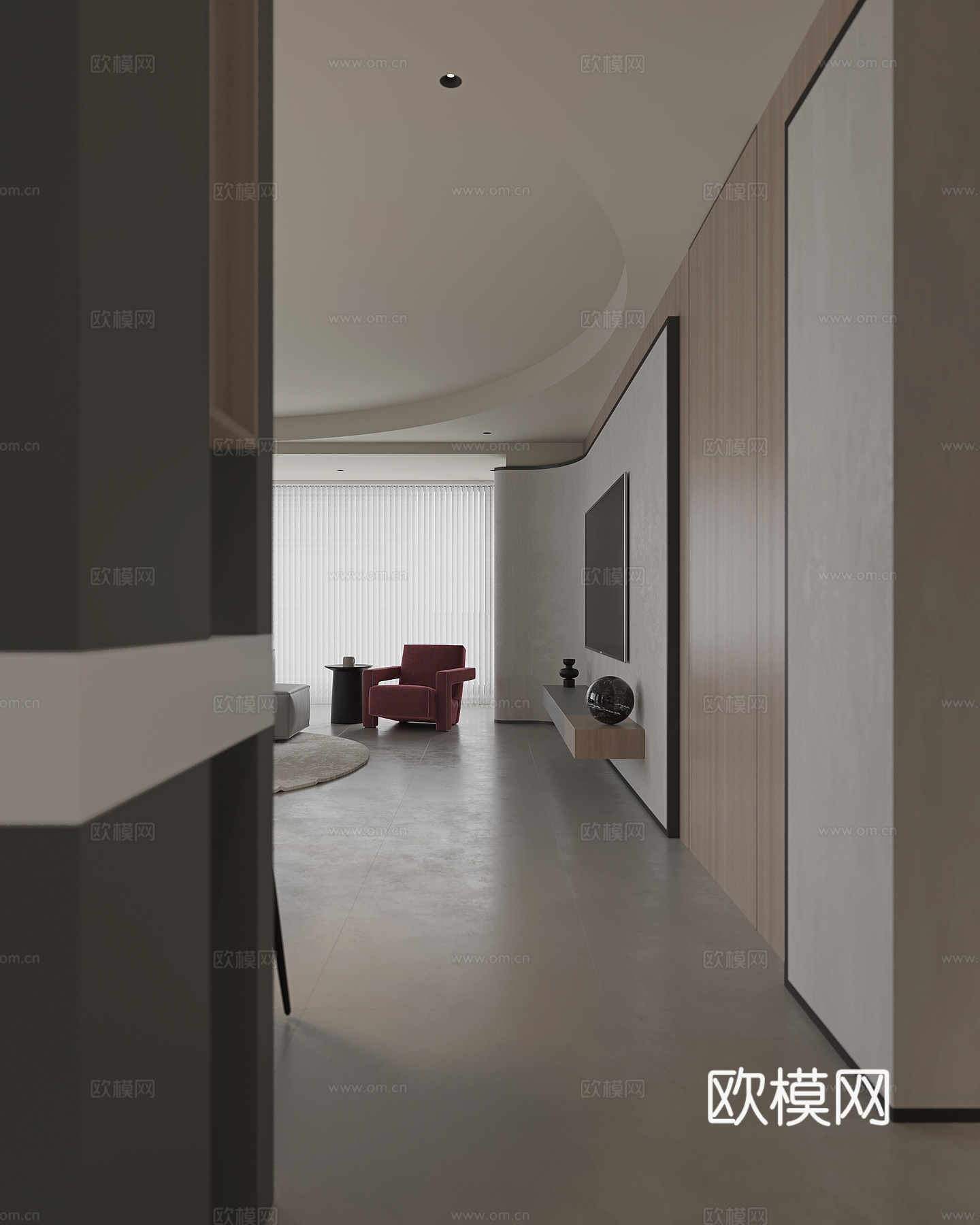 现代 极简 轻奢3d模型