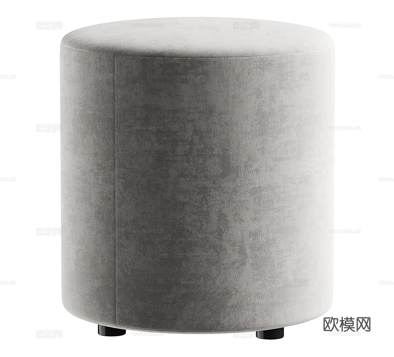 布艺沙发凳 搭脚凳 梳妆凳 矮凳 圆凳 换鞋凳3d模型