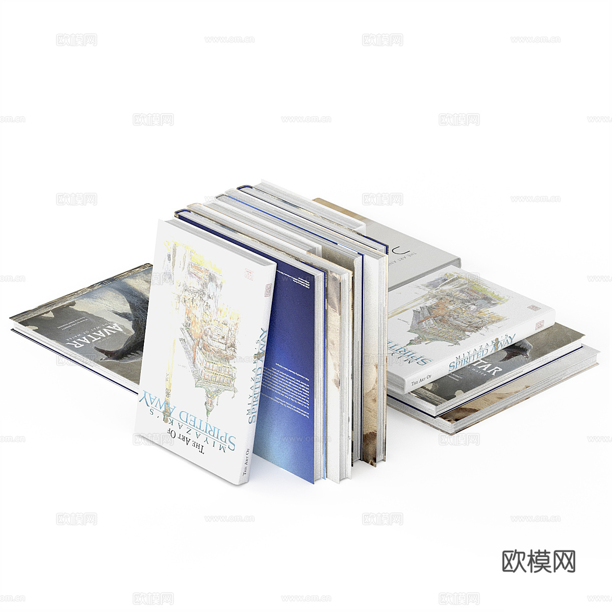 书籍 报刊 杂志3d模型