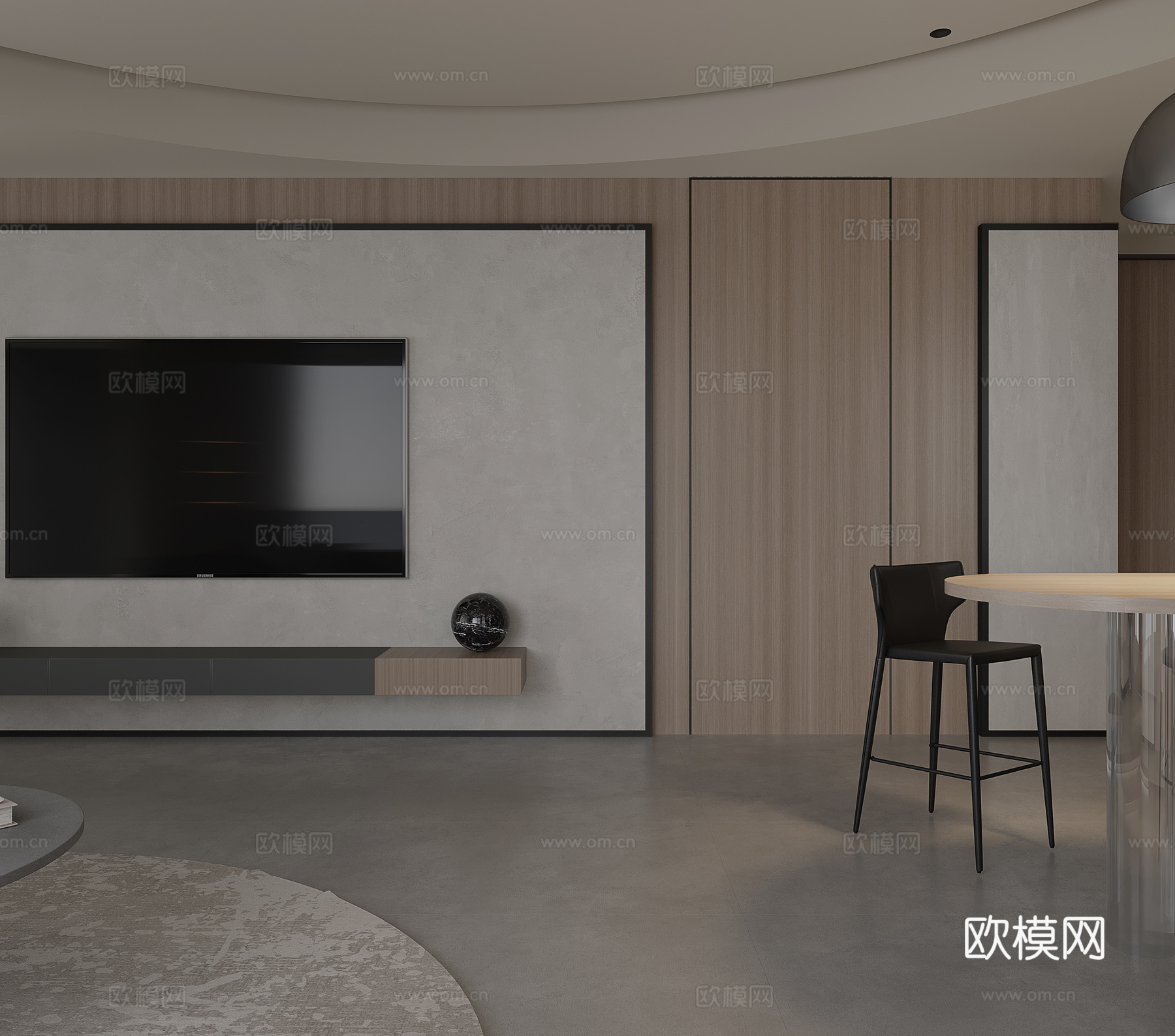 现代 极简 轻奢3d模型