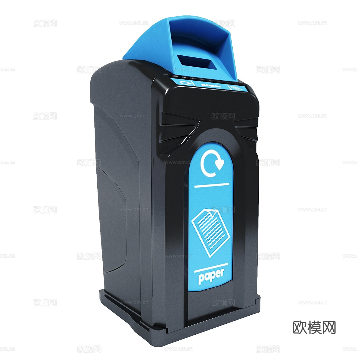 户外垃圾箱3d模型