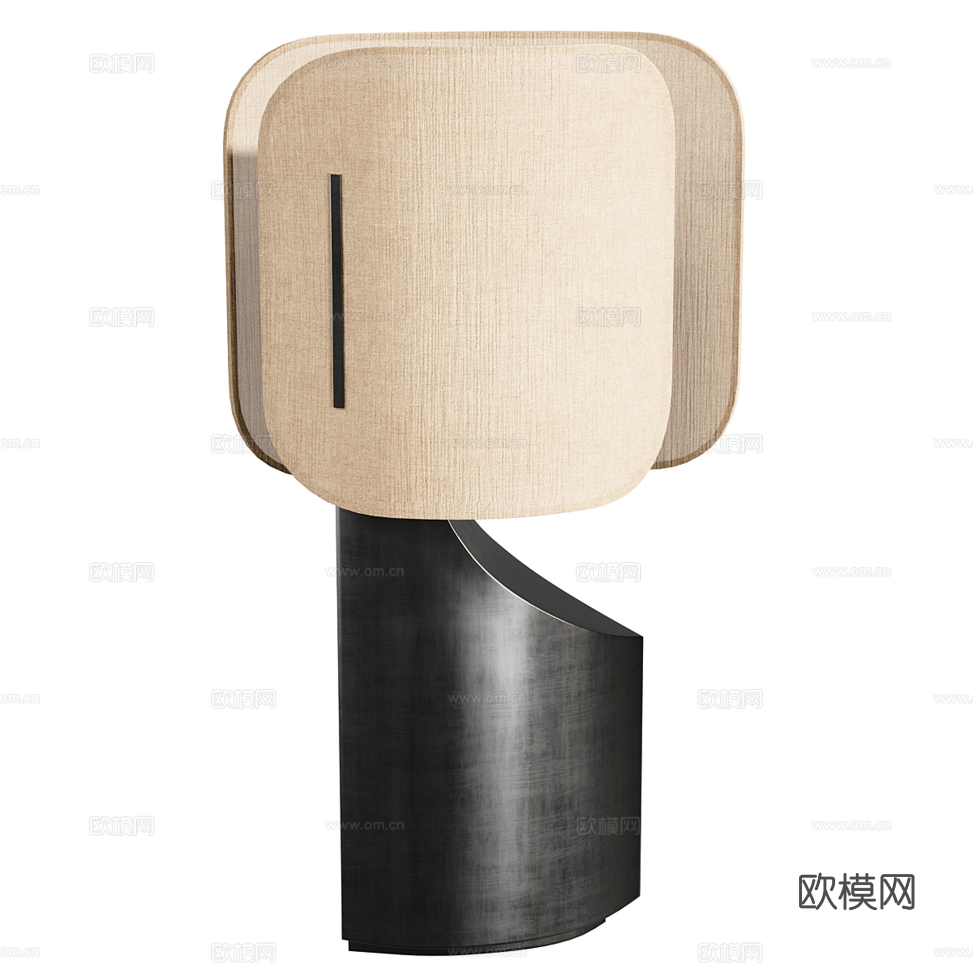 中古风台灯3d模型下载（渲染图2）