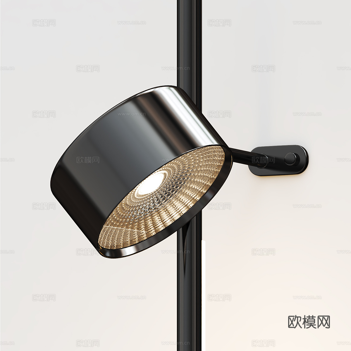 现代极简长条壁灯3d模型