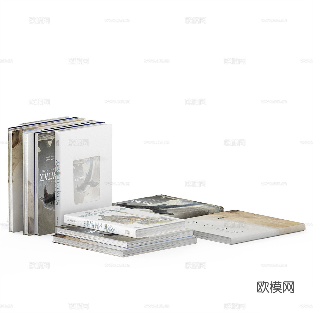 书籍 报刊 杂志3d模型