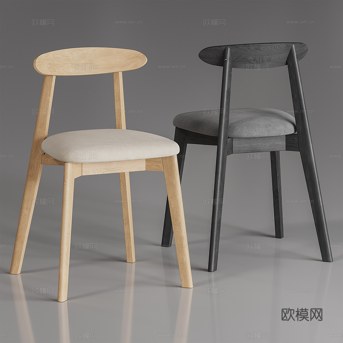 新中式单椅3d模型