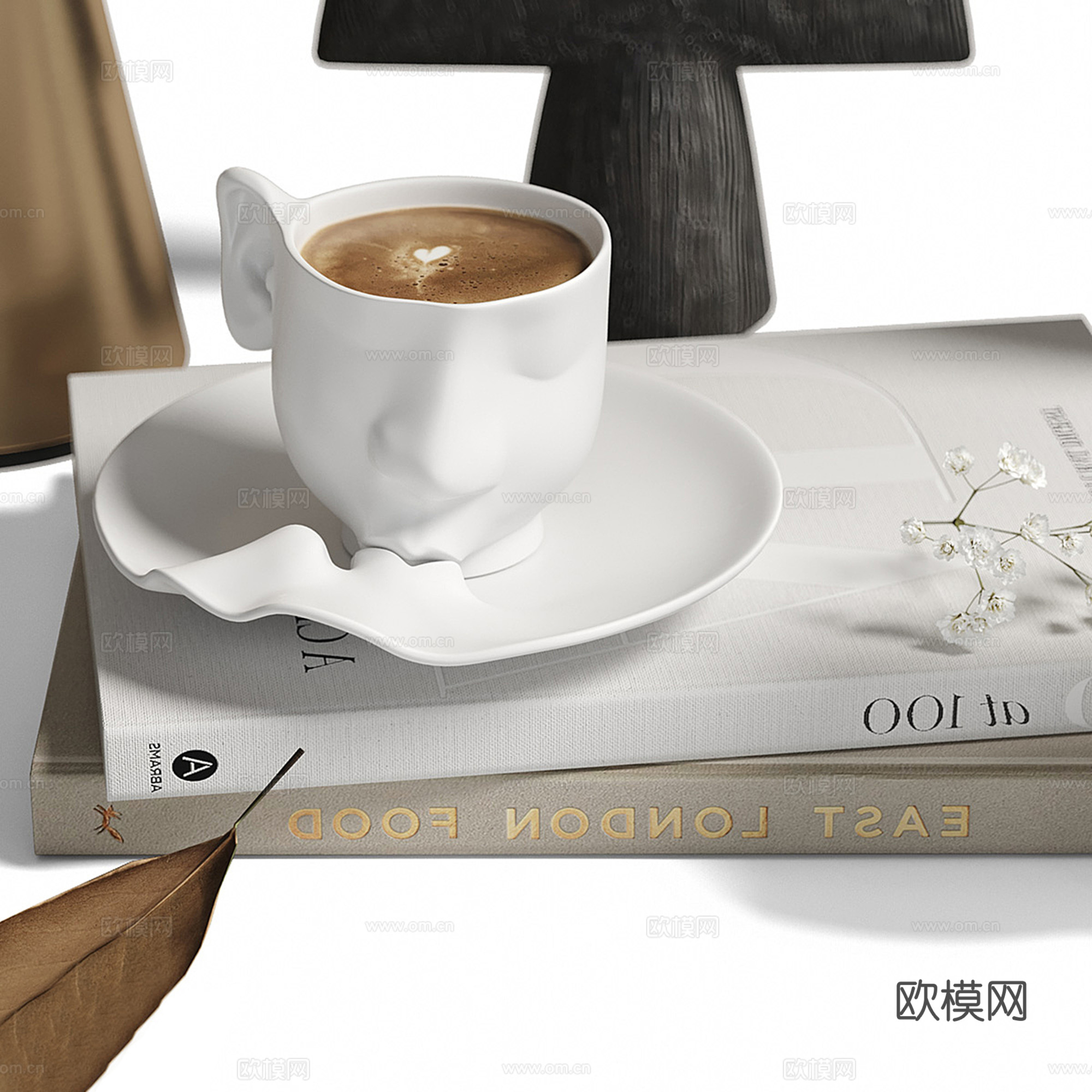 现代饰品摆件组合su模型