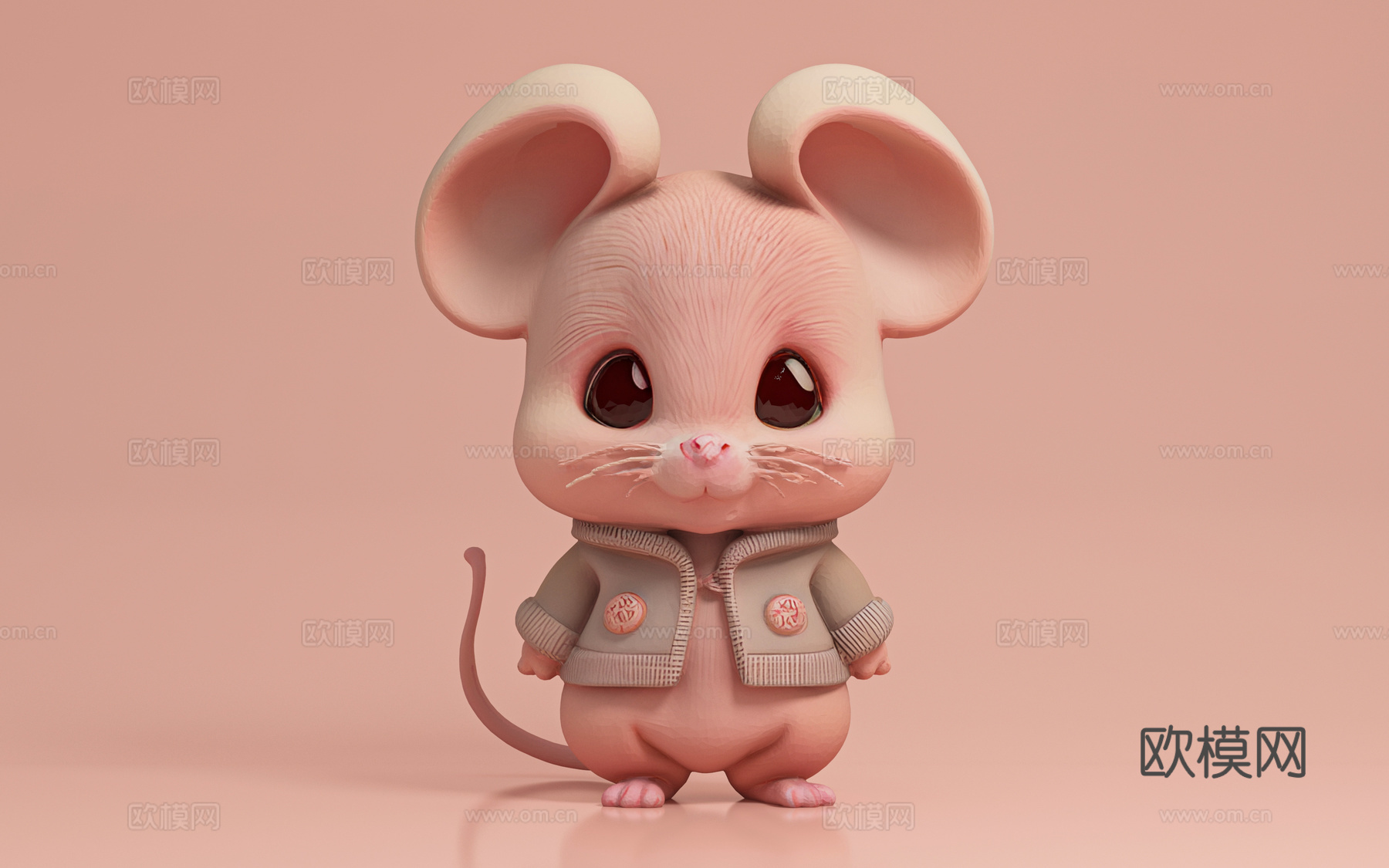老鼠 卡通形象 角色 玩偶 玩具 手办 摆件 美陈 雕塑 装3d模型
