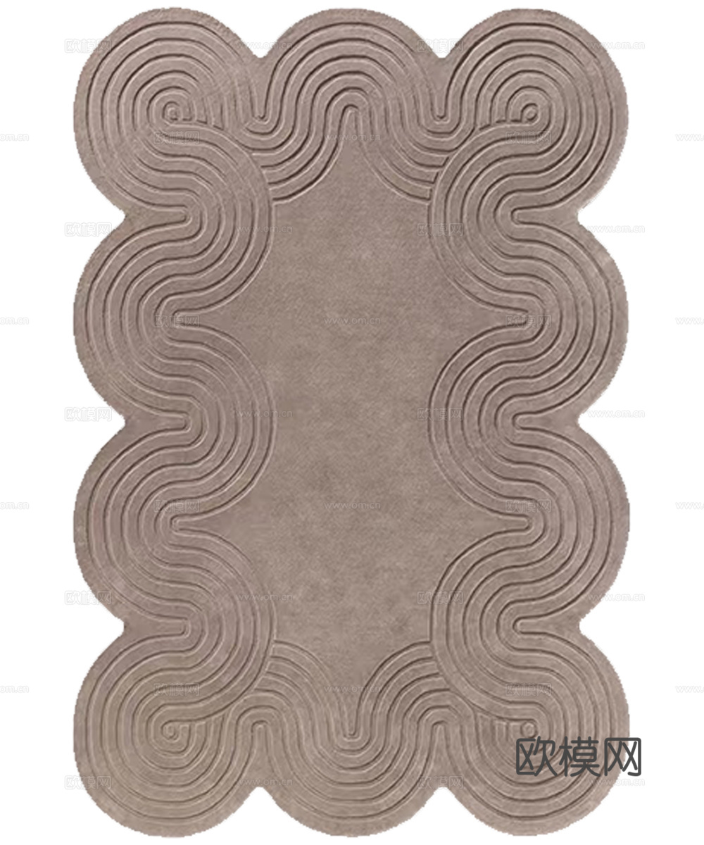 复古风咖色地毯
