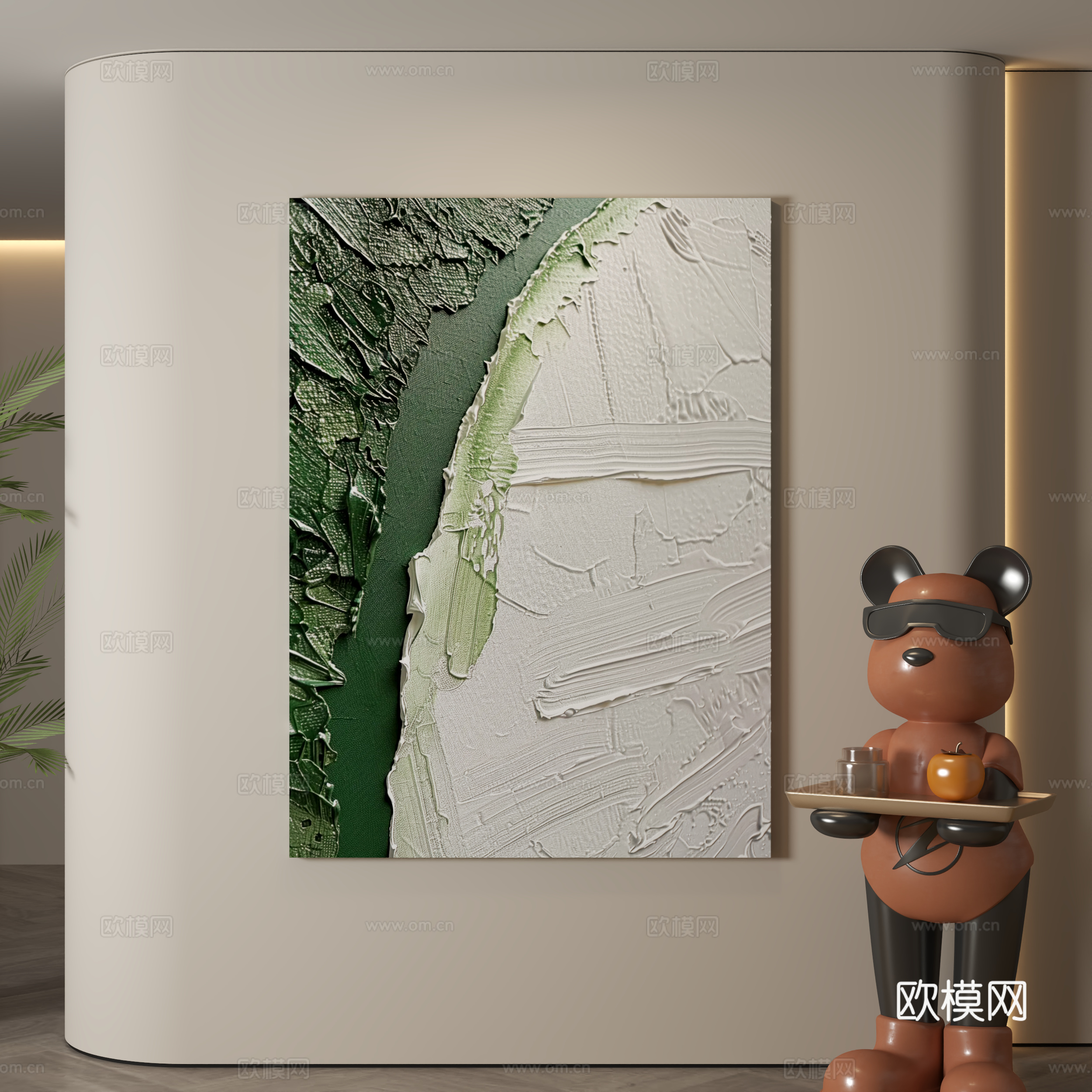 现代挂画 意式挂画 简约挂画 挂画 装饰画3d模型