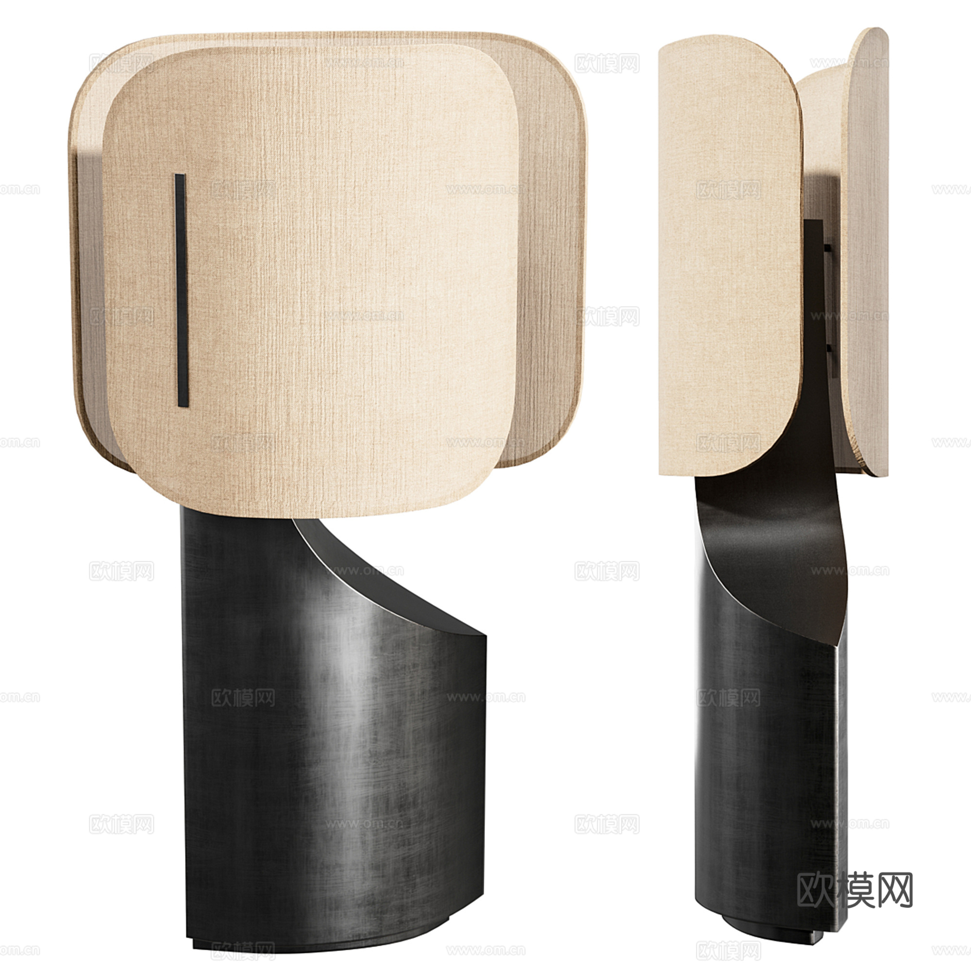 中古风台灯3d模型下载（渲染图3）