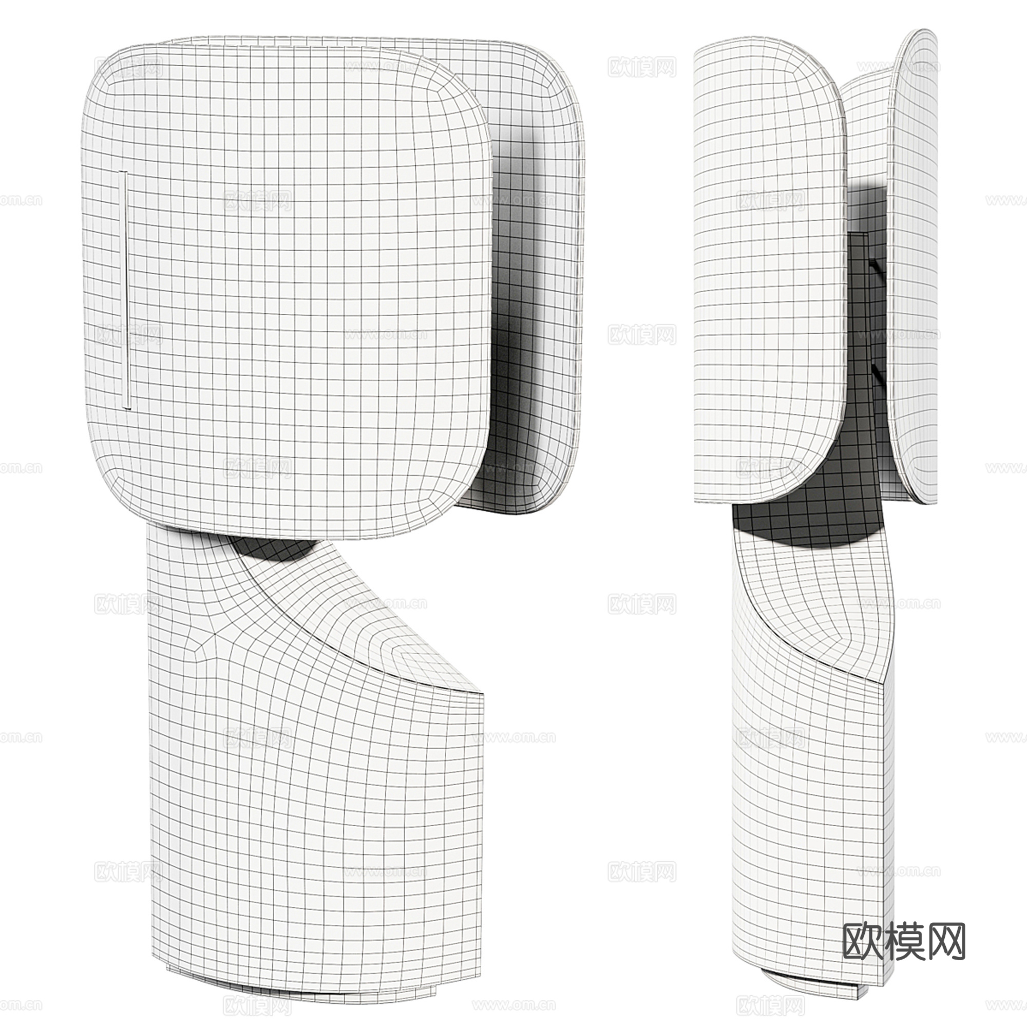 中古风台灯3d模型下载（渲染图4）